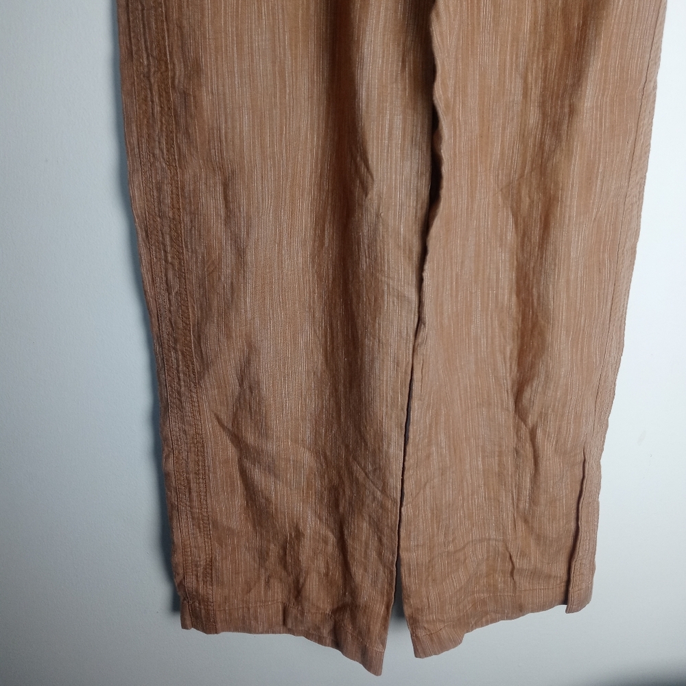 Athleta Cabo Linen Textured Wide Leg Pant Size 4 - Picture 3 of 15
